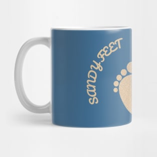 Sandy feet, happy soul Mug